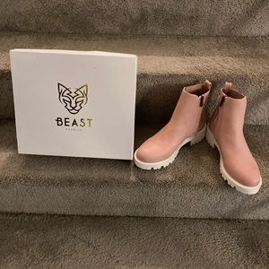BEAST FASHION Pink Ankle Boots